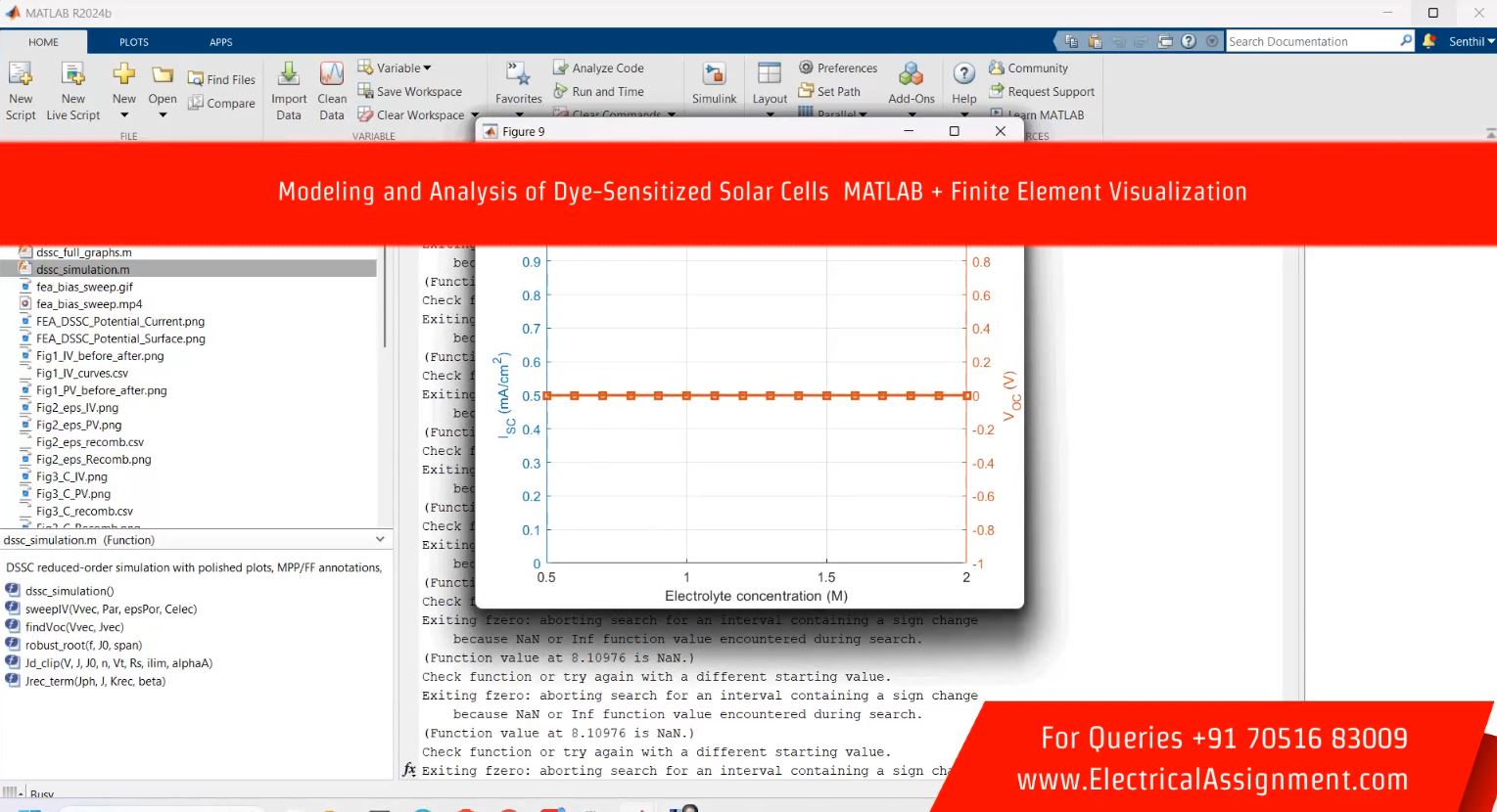 Dye-Sensitized Solar Cell Modeling in COMSOL Multiphysics screenshot 3
